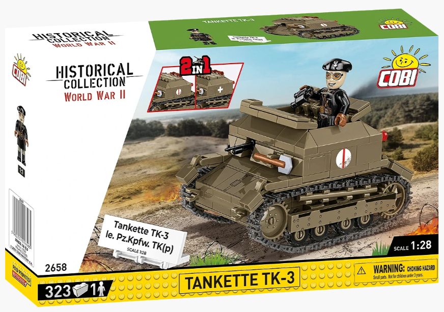 コビー COBI 2658 Tankette タンケットTK-3 ヒストリカルコレクション 第二次世界大戦 EU製（ポーランド Poland）LEGO 対応ブロック