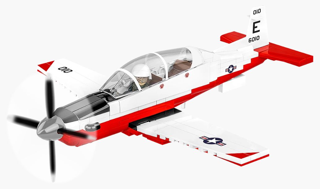 コビー COBI 26625 Civil aircraft Beechcraft T-6 Texan II テキサンII EU製（ポーランド Poland）LEGO 対応ブロック