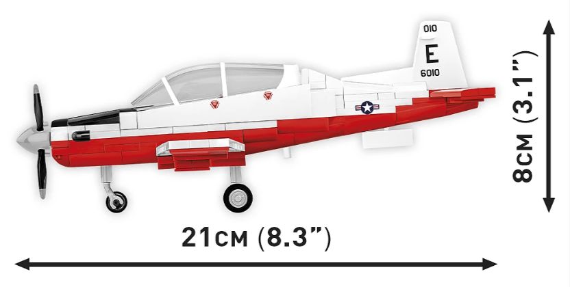 コビー COBI 26625 Civil aircraft Beechcraft T-6 Texan II テキサンII EU製（ポーランド Poland）LEGO 対応ブロック