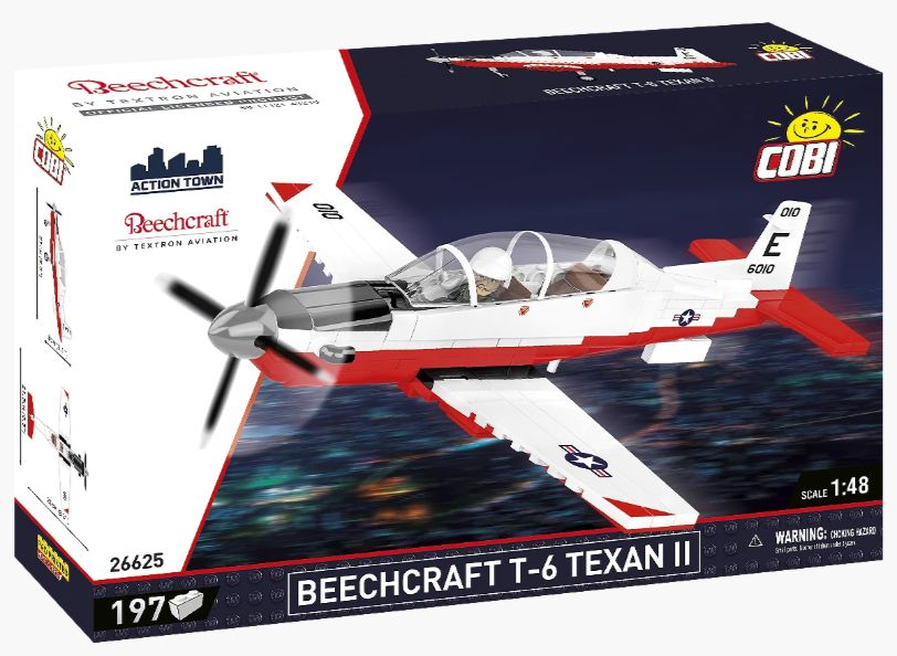 コビー COBI 26625 Civil aircraft Beechcraft T-6 Texan II テキサンII EU製（ポーランド Poland）LEGO 対応ブロック