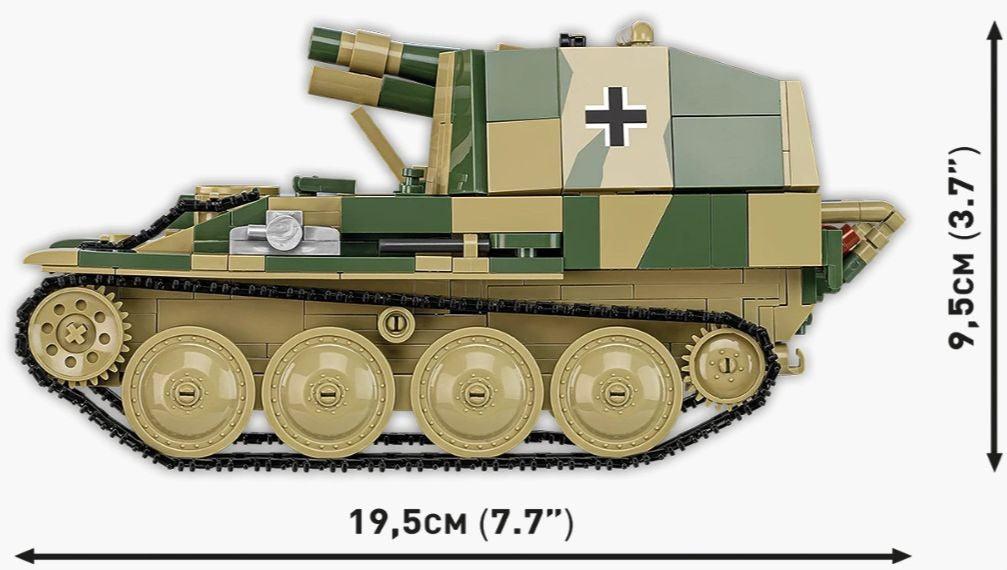 コビー COBI 2665 Sd.Kfz.138 グリレ Grille Ausf. M ヒストリカルコレクション 第二次世界大戦 EU製（ポーランド Poland）LEGO 対応ブロック