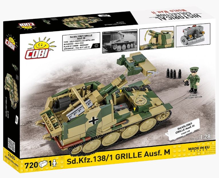コビー COBI 2665 Sd.Kfz.138 グリレ Grille Ausf. M ヒストリカルコレクション 第二次世界大戦 EU製（ポーランド Poland）LEGO 対応ブロック
