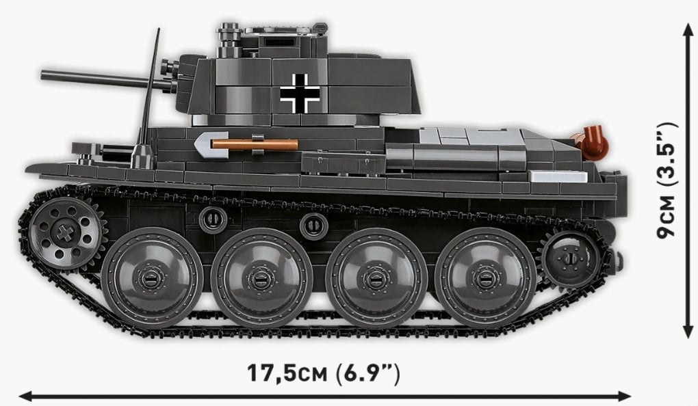コビー COBI 2666 PANZER 38(T)/(CKD) LT VZ ヒストリカルコレクション 第二次世界大戦 EU製（ポーランド Poland）LEGO 対応ブロック