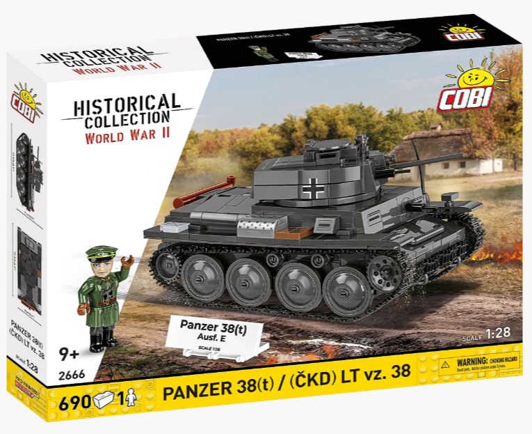 コビー COBI 2666 PANZER 38(T)/(CKD) LT VZ ヒストリカルコレクション 第二次世界大戦 EU製（ポーランド Poland）LEGO 対応ブロック