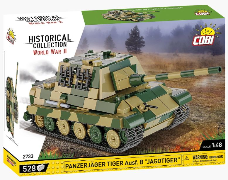 コビー COBI 2733 Panzerjager Tiger Ausf.B パンツァージャガー タイガー アウスフ B ヤークトティーガー タンク ヒストリカルコレクション 第二次世界大戦EU製（ポーランド Poland）LEGO 対応ブロック