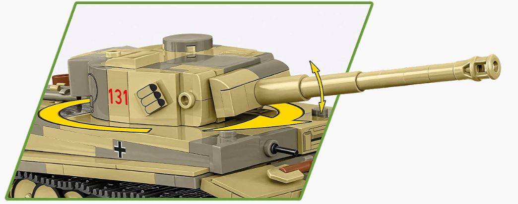 コビー COBI 2734 PANZER VI TIGER I no 131 タイガー131 ヒストリカルコレクション 第二次世界大戦 EU製（ポーランド Poland）LEGO 対応ブロック