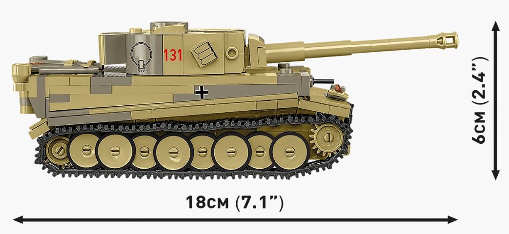 コビー COBI 2734 PANZER VI TIGER I no 131 タイガー131 ヒストリカルコレクション 第二次世界大戦 EU製（ポーランド Poland）LEGO 対応ブロック