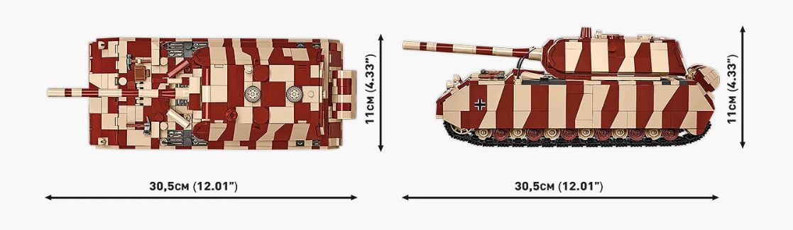コビー COBI 3138 PANZER パンツァーVIII VIII号戦車 マウス ヒストリカルコレクション 第二次世界大戦 EU製（ポーランド Poland）LEGO 対応ブロック