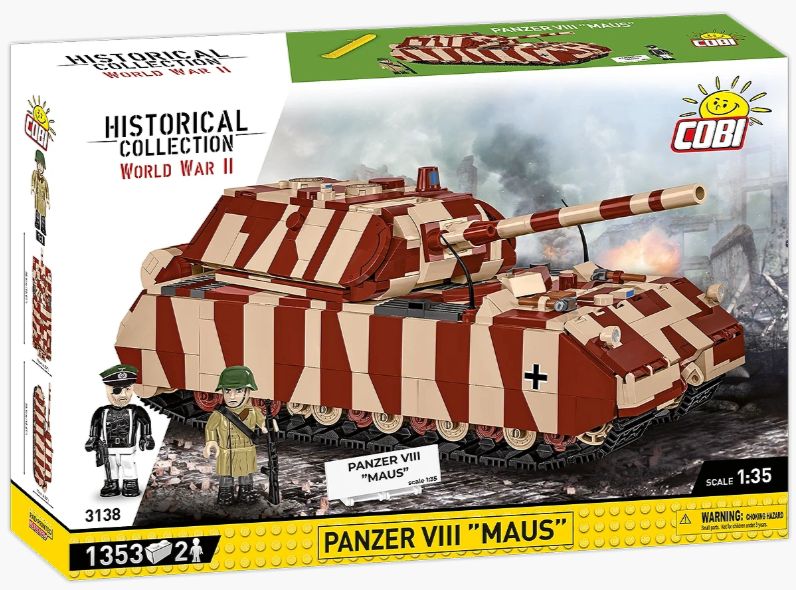 コビー COBI 3138 PANZER パンツァーVIII VIII号戦車 マウス ヒストリカルコレクション 第二次世界大戦 EU製（ポーランド Poland）LEGO 対応ブロック