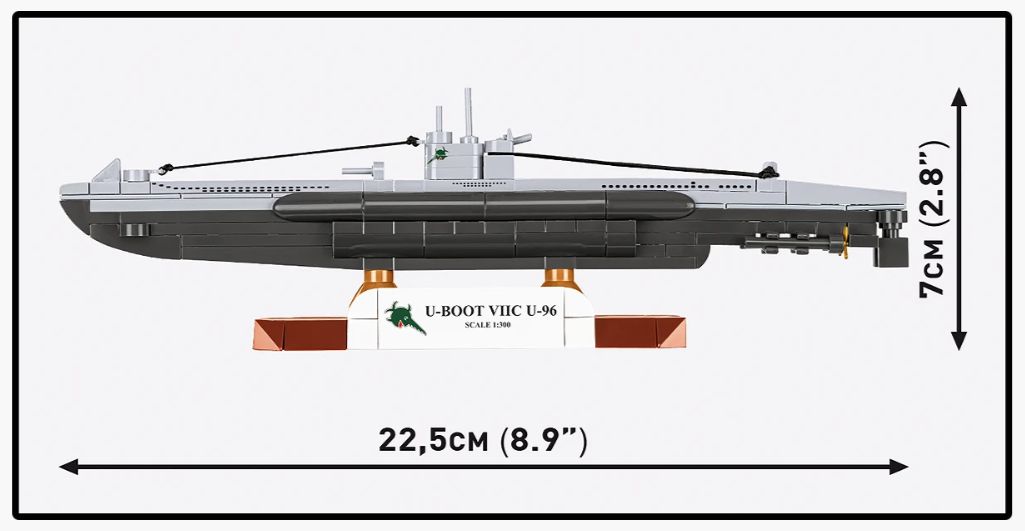 コビー COBI 4857 U-BOOT Uボート VIIC U-96 ヒストリカルコレクション 第二次世界大戦 EU製（ポーランド Poland）LEGO 対応ブロック