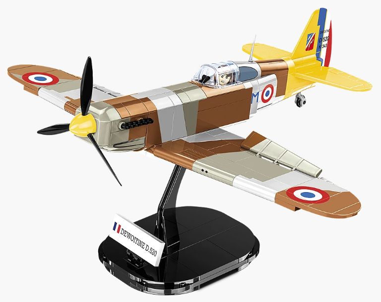 コビー COBI 5734 Dewoitine デヴォアティーヌ D.520 戦闘機 ヒストリカルコレクション 第二次世界大戦 EU製（ポーランド Poland）LEGO 対応ブロック