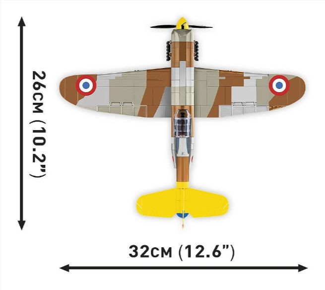 コビー COBI 5734 Dewoitine デヴォアティーヌ D.520 戦闘機 ヒストリカルコレクション 第二次世界大戦 EU製（ポーランド Poland）LEGO 対応ブロック