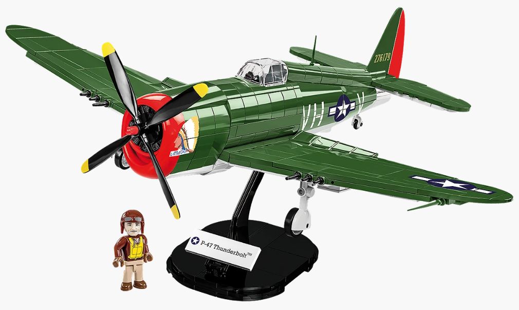 コビー COBI 5737 P-47 Thunderbolt サンダーボルト (アメリカ軍) ヒストリカルコレクション 第二次世界大戦 EU製（ポーランド Poland）LEGO 対応ブロック
