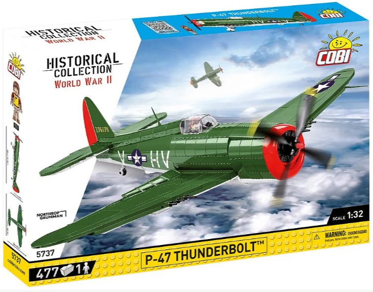 コビー COBI 5737 P-47 Thunderbolt サンダーボルト (アメリカ軍) ヒストリカルコレクション 第二次世界大戦 EU製（ポーランド Poland）LEGO 対応ブロック