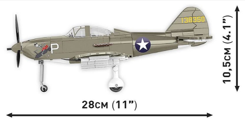 コビー COBI 5746 COBI Bell P-39D Airacobra エアラコブラ ヒストリカルコレクション 第二次世界大戦 EU製（ポーランド Poland）LEGO 対応ブロック