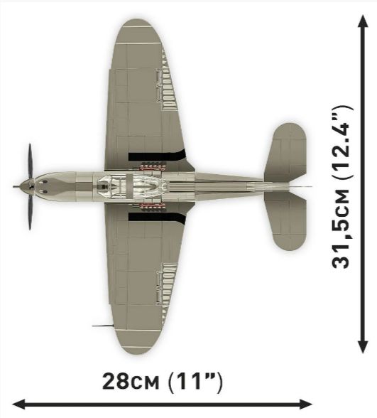 コビー COBI 5746 COBI Bell P-39D Airacobra エアラコブラ ヒストリカルコレクション 第二次世界大戦 EU製（ポーランド Poland）LEGO 対応ブロック