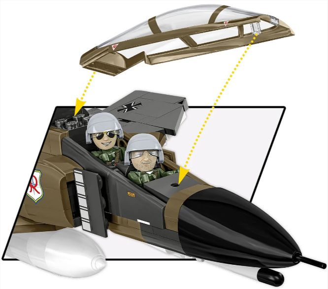 コビー COBI 5898 F-4F Phantom ファントムⅡ ミッドウェー ドイツ空軍 戦闘機 EU製（ポーランド Poland）LEGO 対応ブロック