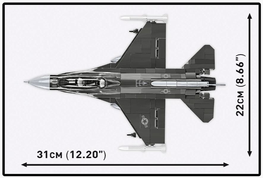 コビー COBI 5914 Armed Forces F-16D fighting FALC ファイティングファルコン 飛行機 EU製（ポーランド Poland）LEGO 対応ブロック