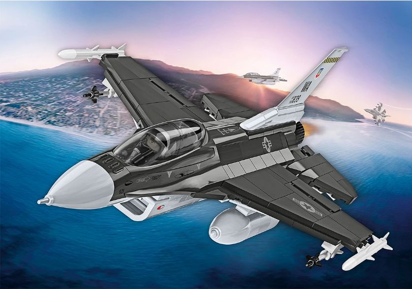 コビー COBI 5914 Armed Forces F-16D fighting FALC ファイティングファルコン 飛行機 EU製（ポーランド Poland）LEGO 対応ブロック