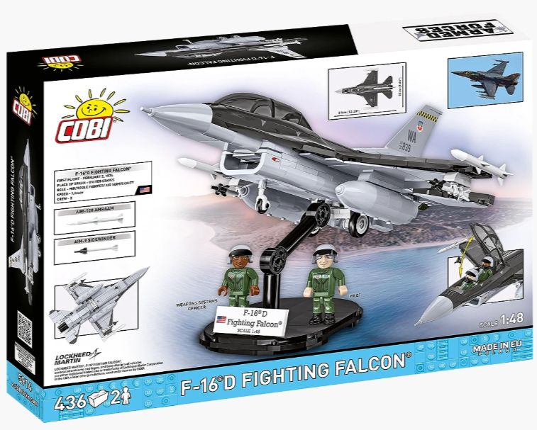 コビー COBI 5914 Armed Forces F-16D fighting FALC ファイティングファルコン 飛行機 EU製（ポーランド Poland）LEGO 対応ブロック