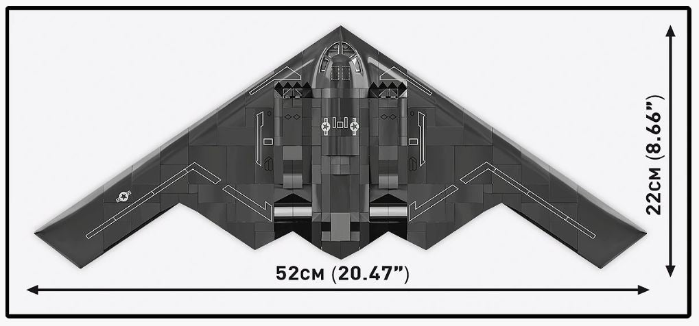 コビー COBI 5916 Armed Forces Northrop ノースロップグラマン B-2 スピリット ステルス機 EU製（ポーランド Poland）LEGO 対応ブロック