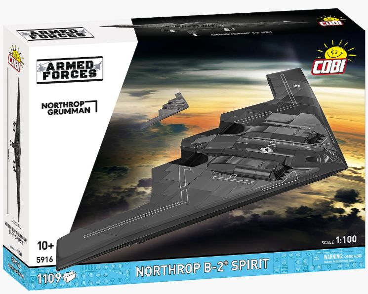 コビー COBI 5916 Armed Forces Northrop ノースロップグラマン B-2 スピリット ステルス機 EU製（ポーランド Poland）LEGO 対応ブロック