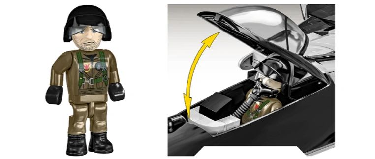 コビー COBI 5921 Top Gun Maverick トップガンマーベリック Enemy Strike Jet エネミーストライクジェット EU製（ポーランド Poland）LEGO 対応ブロック