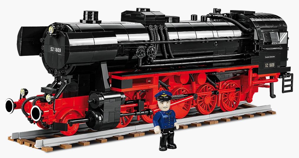 コビー COBI 6283 Steam Locomotive 蒸気機関車 DR BR 52/TY2 EU製（ポーランド Poland）LEGO 対応ブロック