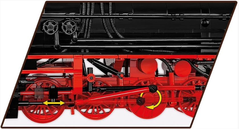 コビー COBI 6283 Steam Locomotive 蒸気機関車 DR BR 52/TY2 EU製（ポーランド Poland）LEGO 対応ブロック