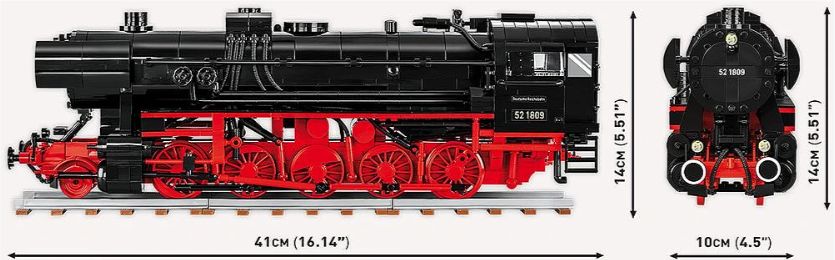 コビー COBI 6283 Steam Locomotive 蒸気機関車 DR BR 52/TY2 EU製（ポーランド Poland）LEGO 対応ブロック