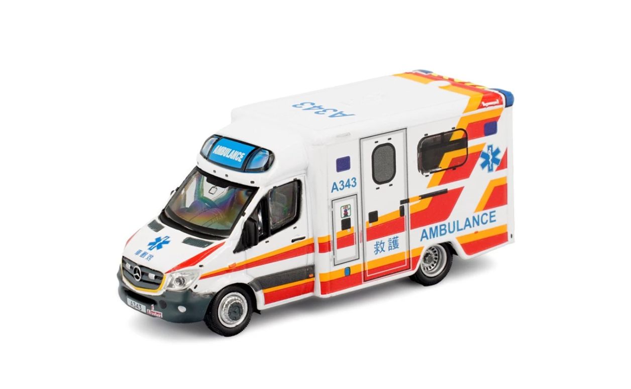 Tiny 微影 1/76 Tiny City Mercedes Benz Sprinter Ambulance ATC66379 メルセデスベンツ スプリンター 救急車 (A343) ダイキャストミニカー