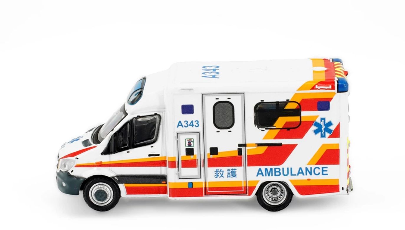 Tiny 微影 1/76 Tiny City Mercedes Benz Sprinter Ambulance ATC66379 メルセデスベンツ スプリンター 救急車 (A343) ダイキャストミニカー