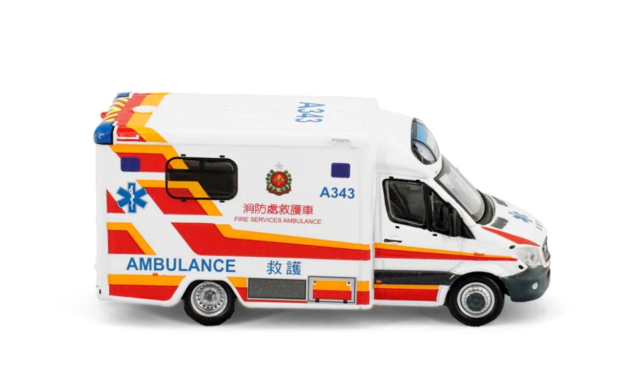 Tiny 微影 1/76 Tiny City Mercedes Benz Sprinter Ambulance ATC66379 メルセデスベンツ スプリンター 救急車 (A343) ダイキャストミニカー