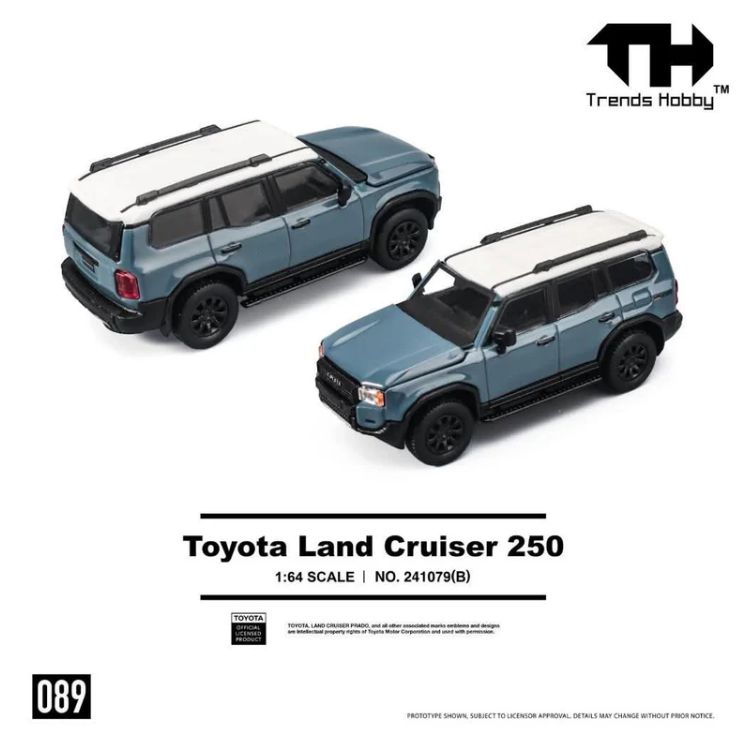 Trends Hobby トレンドホビー Diecast 1/64 Toyota Land Cruiser 250 トヨタ ランドクルーザー 241079(B) ブルー