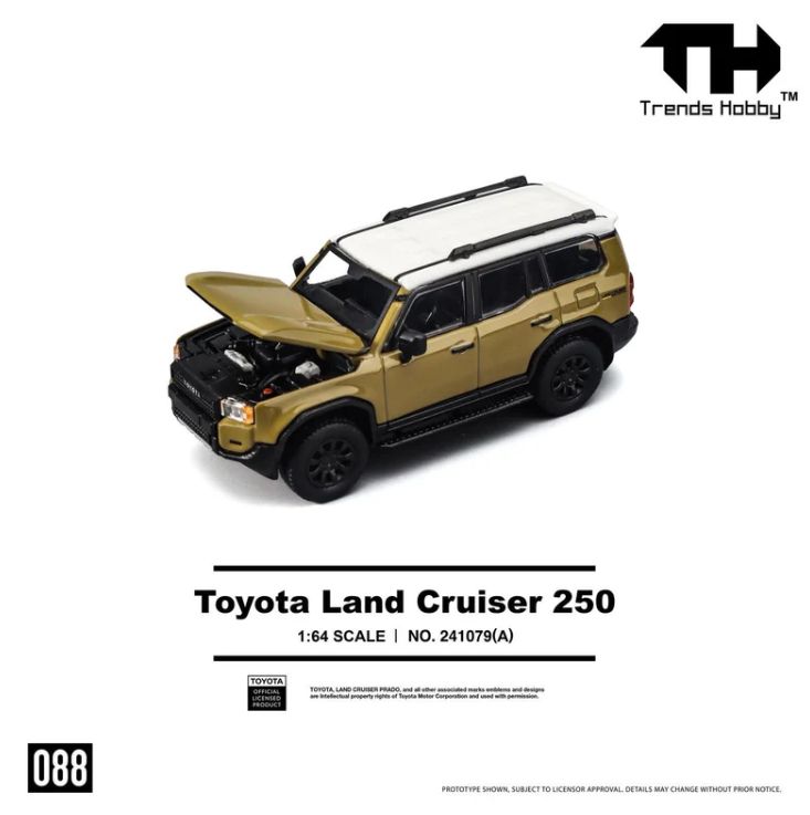 Trends Hobby トレンドホビー Diecast 1/64 Toyota Land Cruiser 250 トヨタ ランドクルーザー 241079(A) サンドカラー
