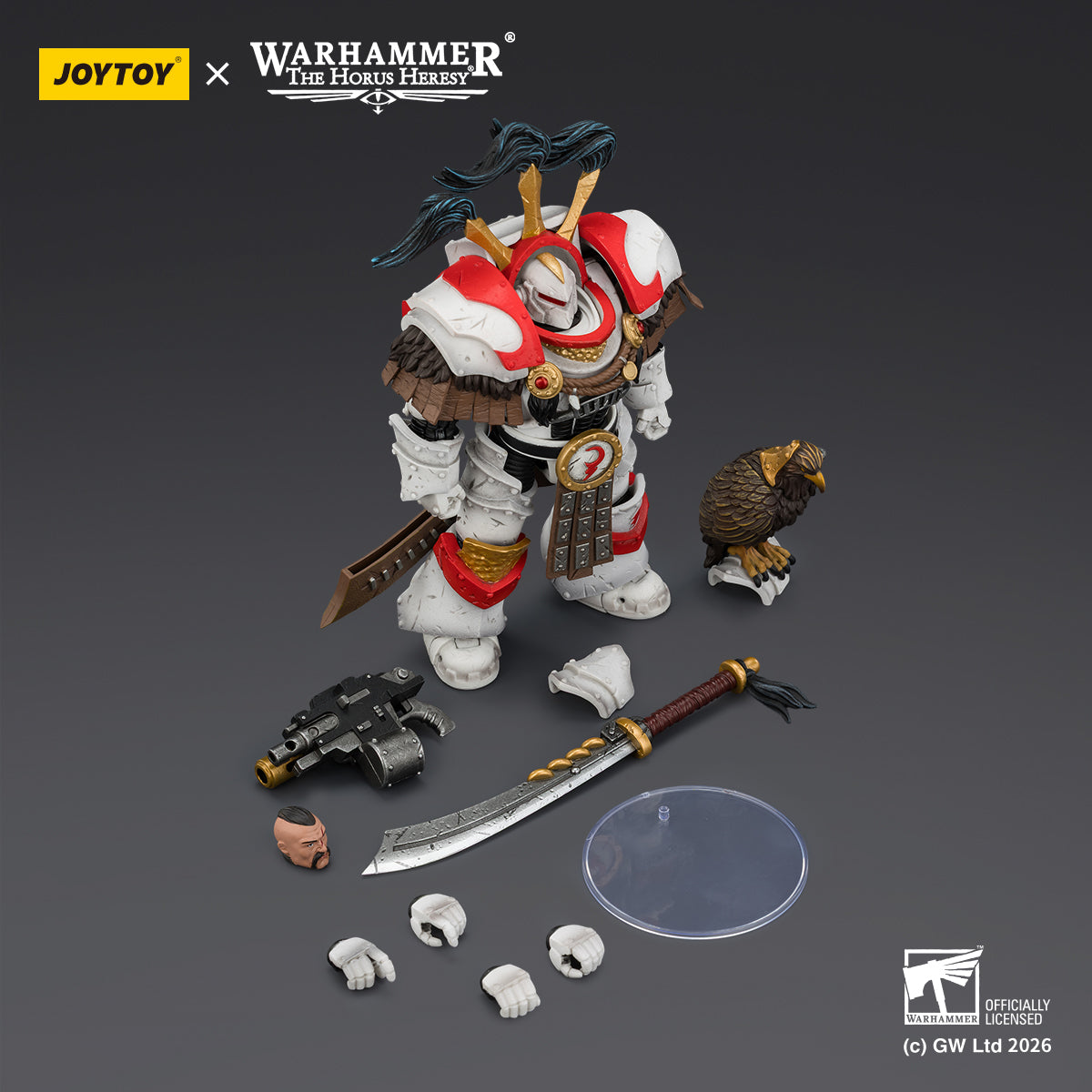 Warhammer ウォーハンマー 40K JT03486 JOYTOY ジョイトイ 1/18 アクションフィギュア ホワイトスカーズ軍団のプレトール カタフラクティ ターミネーター アーマー着用 White Scars Legion Praetor in Cataphractii Terminator Armour