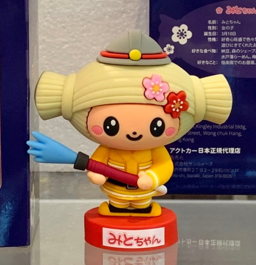 水戸市マスコットキャラクター「みとちゃん」　消防士PVC フィギュア
