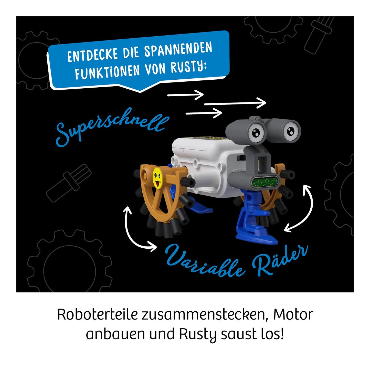 KOSMOS コスモス ReBotz - Rusty ラスティ KOSMOS実験キット ロボット ドイツ直輸入品 617059