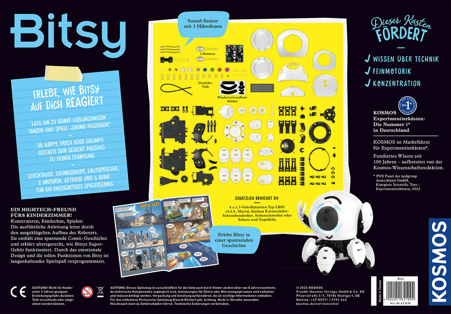 KOSMOS コスモス Bitsy ビッツィ KOSMOS実験キット ロボット ドイツ直輸入品 617424