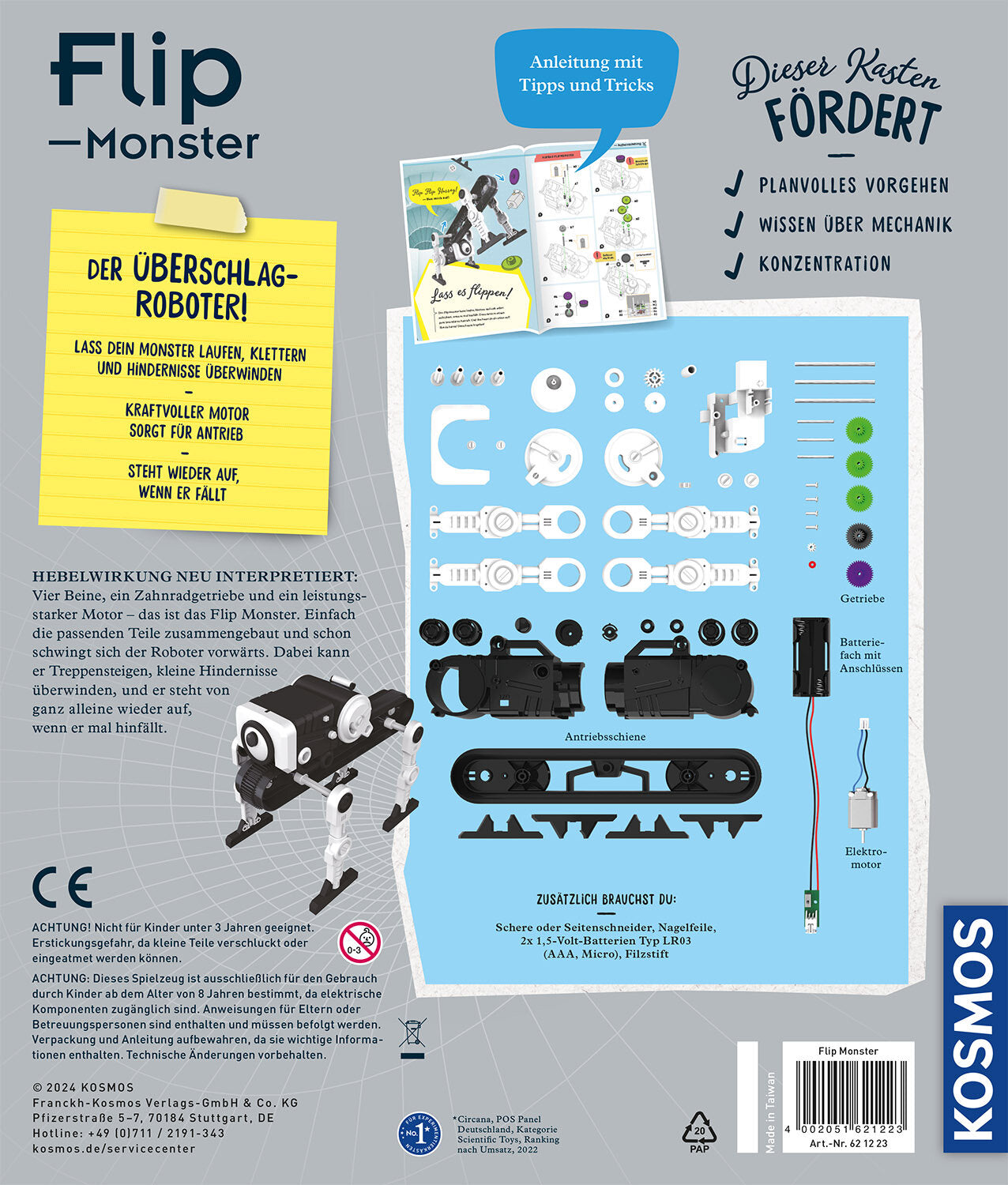 KOSMOS コスモス Flip Monster フリップモンスター KOSMOS実験キット ロボット ドイツ直輸入品 617394