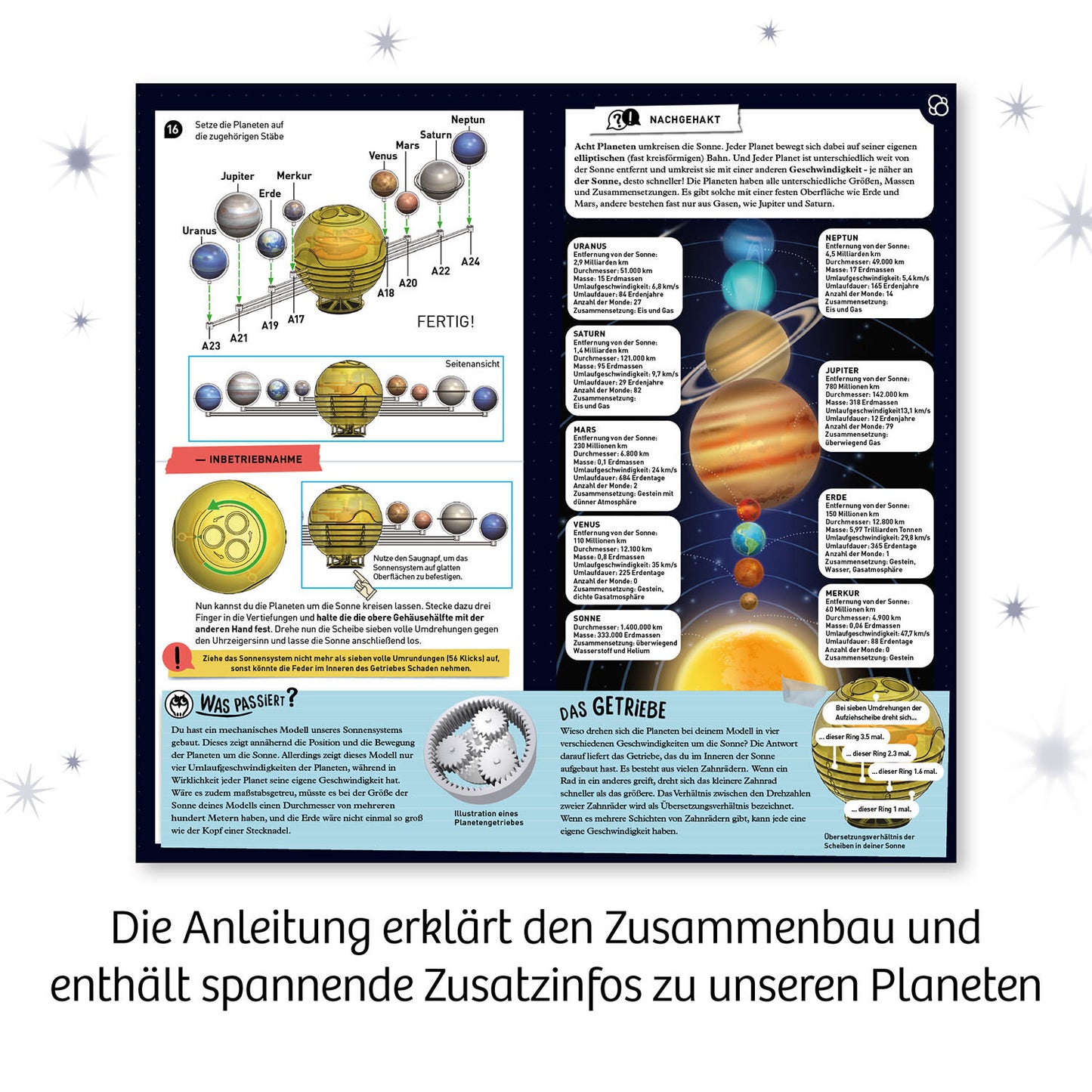 KOSMOS コスモス Solar System ソーラーシステム 知育玩具 天体模型 ドイツ直輸入 617097
