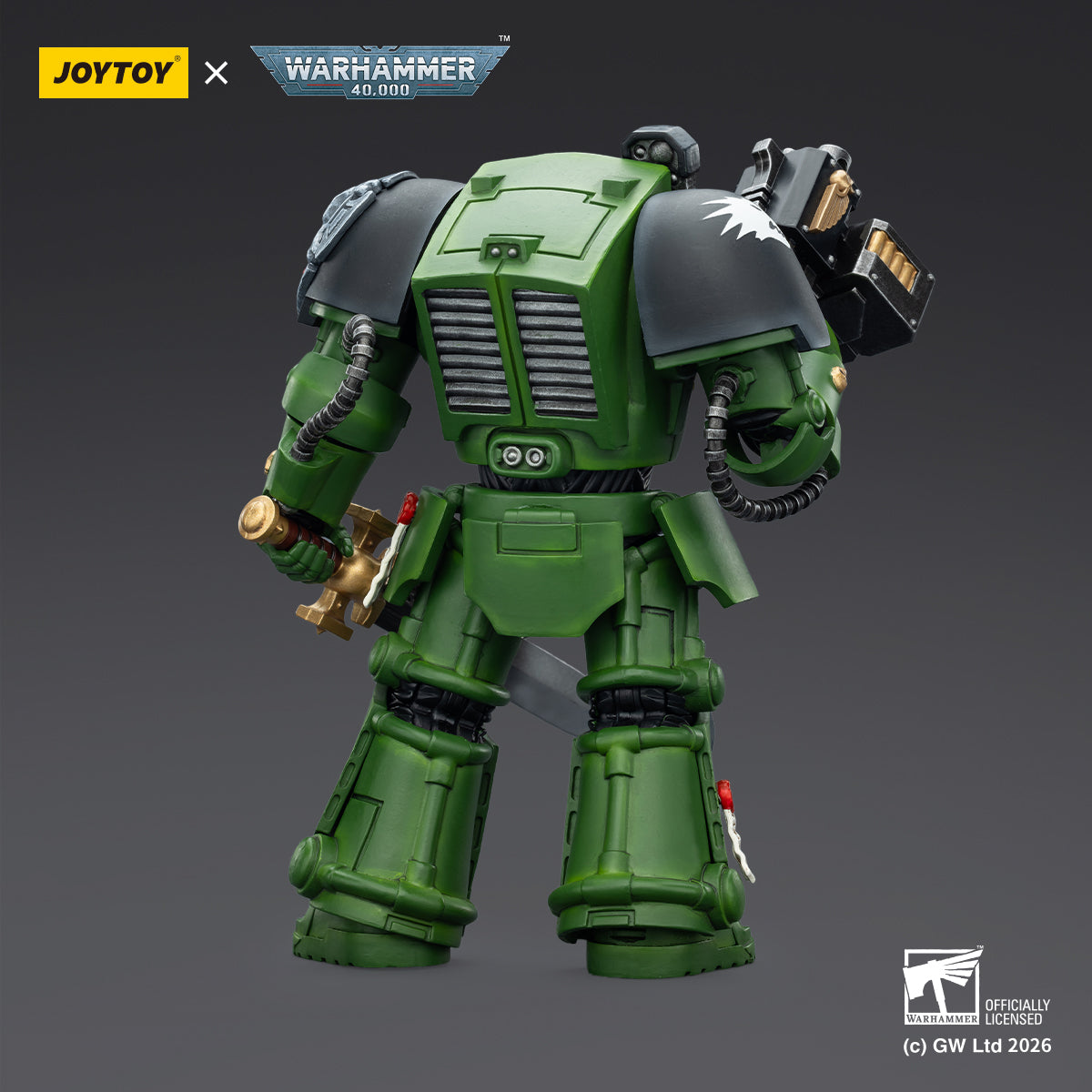 Warhammer ウォーハンマー 40K JT03219 JOYTOY ジョイトイ 1/18アクションフィギュア サラマンダーターミネーター1 パワーフィストとストームボルター付き Salamanders Terminator 1 with Power Sword and Storm Bolter