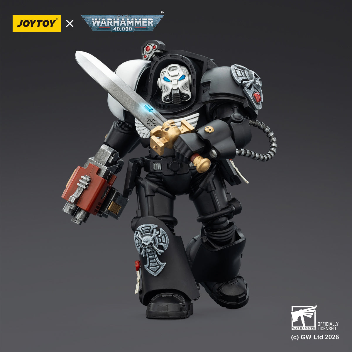 Warhammer ウォーハンマー 40K JT03240 JOYTOY ジョイトイ 1/18 アクションフィギュア レイヴンガード ターミネーター1 パワーフィストとストームボルター付き Raven Guard Terminator 1 with Power Sword and Storm Bolter