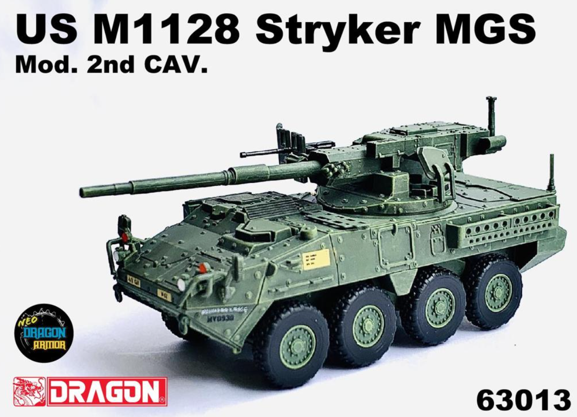 63013 1/72 US M1128 Stryker MGS Mod. 2nd CAV. Germany 2020 アメリカ M1128 ストライカー MGS Mod. 第 2 騎兵隊。ドイツ 2020