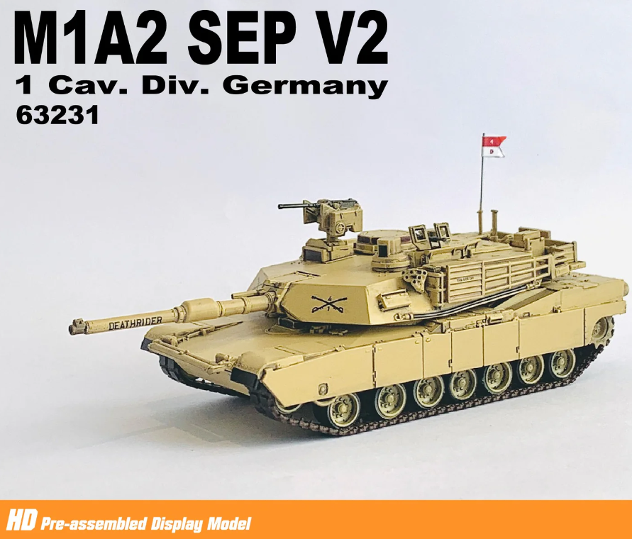 63231 1/72 M1A2 SEP V2, 1 Cav. Div. Germany M1A2 SEP V2、第1騎兵師団、ドイツ