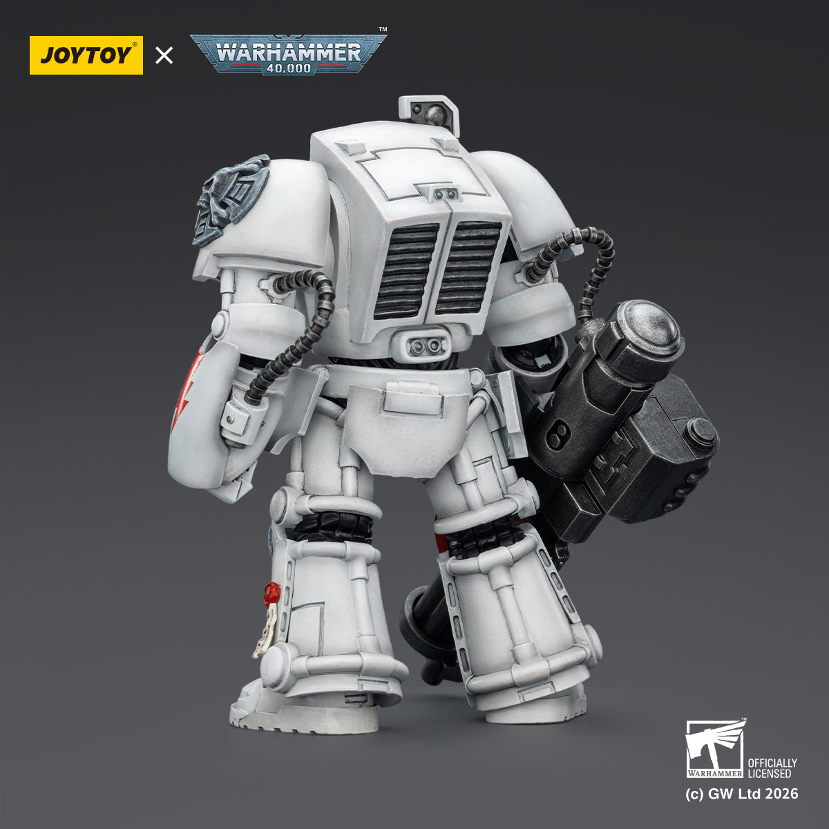 Warhammer ウォーハンマー 40K JT03202 JOYTOY ジョイトイ1/18 アクションフィギュア  ホワイトスカーターミネーター3 パワーフィストとアサルトキャノン付き  White Scars Terminator 3 with Power Fist and Assault Cannon