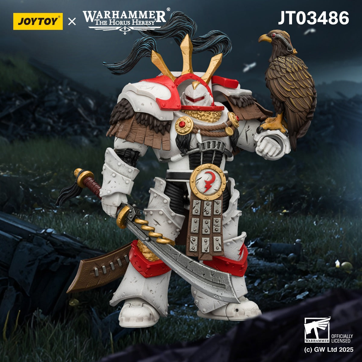 Warhammer ウォーハンマー 40K JT03486 JOYTOY ジョイトイ 1/18 アクションフィギュア ホワイトスカーズ軍団のプレトール カタフラクティ ターミネーター アーマー着用 White Scars Legion Praetor in Cataphractii Terminator Armour