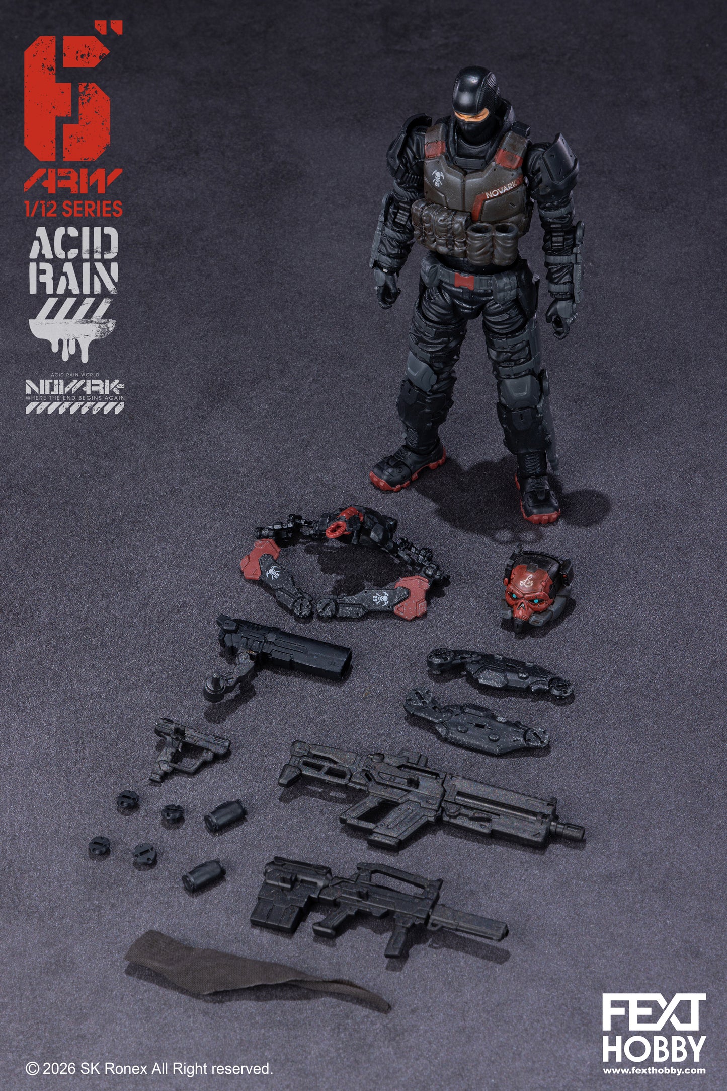 ACID RAIN WORLD 《酸雨戦争》 アシッドレインワールド FXH-AR-005 VALERIUS NOVARK Where the End Begins Again WAVE 01.5 1:12 /6” アクションフィギュア [FEXT HOBBY]