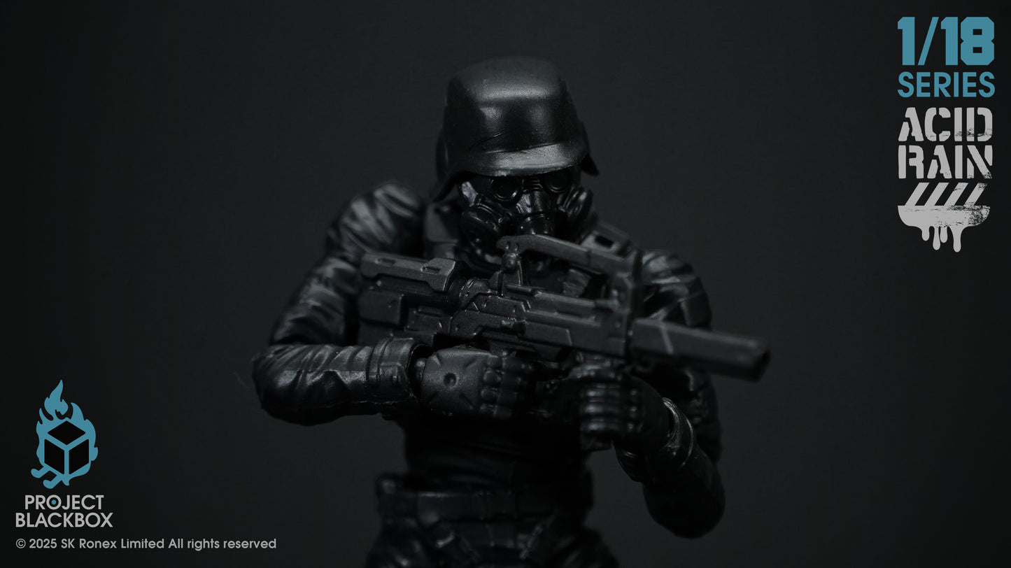 ACID RAIN WORLD 《酸雨戦争》 アシッドレインワールドPBB-AR006 Black Trencher The last line of Defense 1:18 アクションフィギュア 【Project Black Box】
