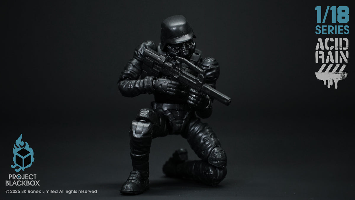 ACID RAIN WORLD 《酸雨戦争》 アシッドレインワールドPBB-AR006 Black Trencher The last line of Defense 1:18 アクションフィギュア 【Project Black Box】